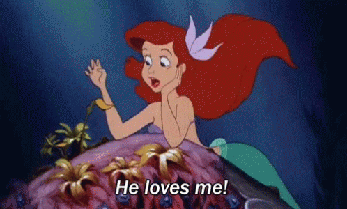 He Loves Me Ariel GIF - He Loves Me Ariel The Little Mermaid GIFs