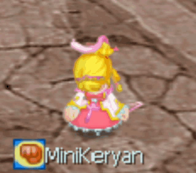 a video game character with the name minikeryan on the bottom right