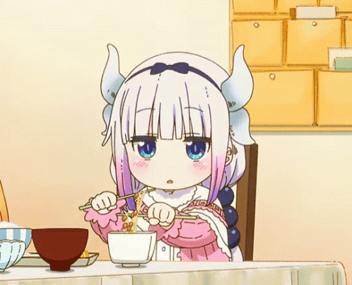 Kanna Kamui Eating GIF - Kanna Kamui Eating Anime GIFs