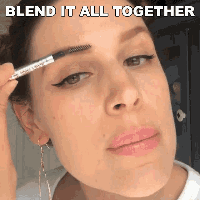Blend It All Together Bustle GIF - Blend It All Together Bustle Brushing Eyebrows GIFs