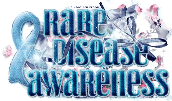 a sign that says rare disease awareness with flowers
