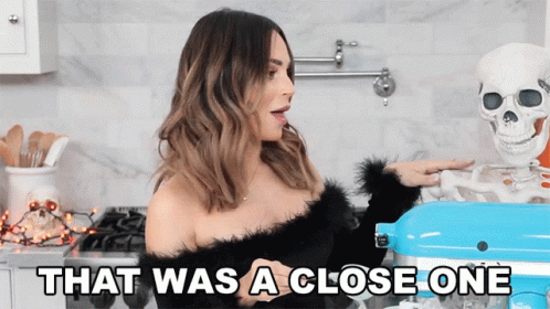 That Was A Close One Rosanna Pansino GIF - That Was A Close One Rosanna Pansino Close Call GIFs