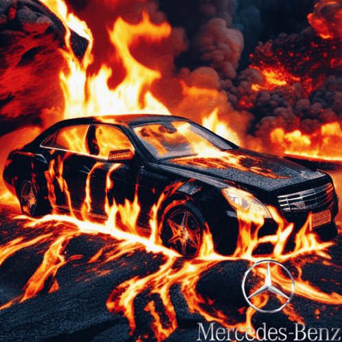 Mercedes Mercedes Benz GIF - Mercedes Mercedes Benz Fire GIFs