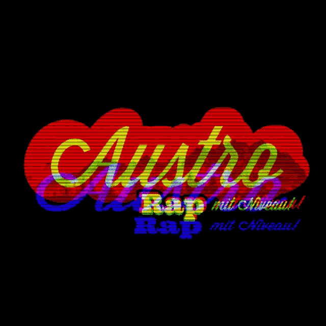 a colorful sign that says cuatro rap mit niveau on it