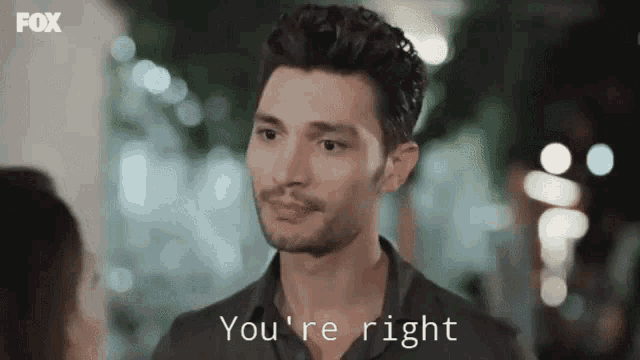 a man says you 're right while looking at another man