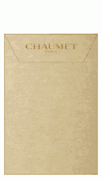 a brown envelope with a red envelope and a gold crown on it