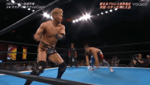 a wrestling match between cody and iwgp takes place