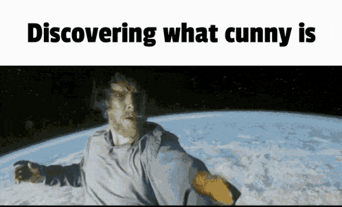 discovering what cunny is written on a white background