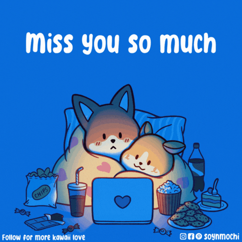a poster that says miss you so much with two dogs