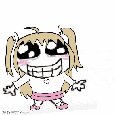 a cartoon drawing of a girl with pigtails and a heart on her chest