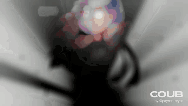a blurred image of a person with the words coub by paynes-crypt on the bottom