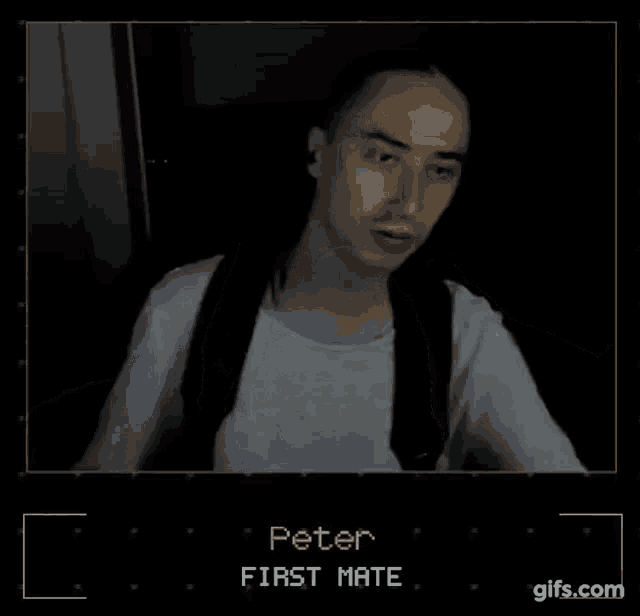 a video of a man named peter first mate dancing