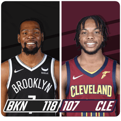 a brooklyn nets basketball player and a cleveland cleveland basketball player