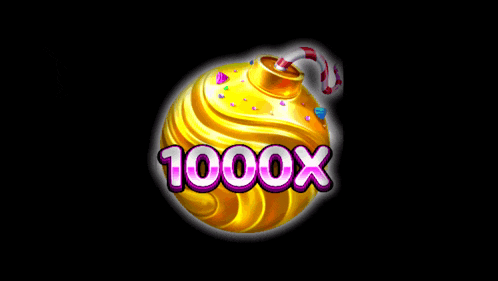 a candy bomb with the number 1000x on it