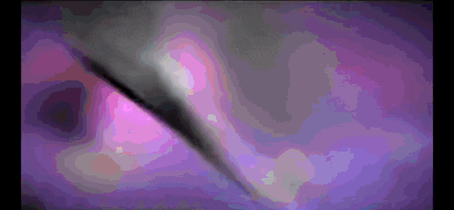 a purple and pink background with a shadow of a person