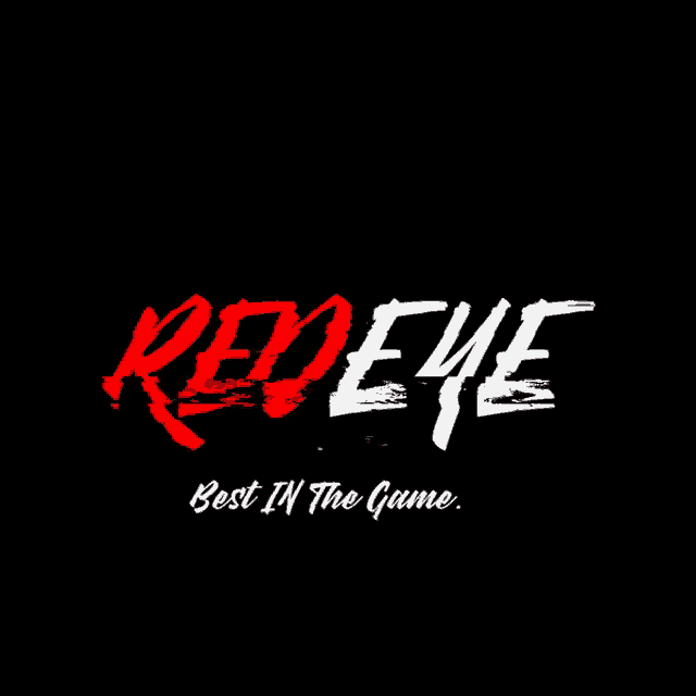 a black background with red and white letters that spell out the word rude