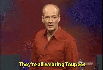 Whose Line Is It Anyway Comedy GIF - Whose Line Is It Anyway Comedy Theyre All Wearing Toupees GIFs