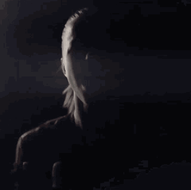 a woman 's face is visible in a blurry photo