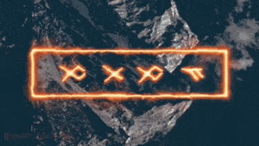 a sign that says hogwarts world is lit up in orange