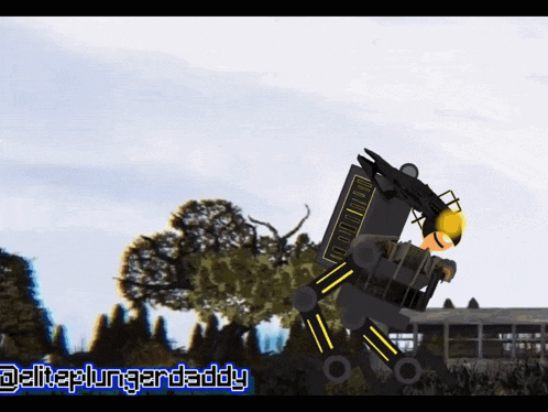 a drawing of a robot with the name deltaplungerdaddy written on the bottom