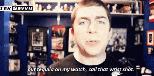 a man says " put tequila on my watch call that wrist shot " in a video