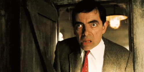 Mr Bean Horrified GIF - Mr Bean Horrified Scared GIFs