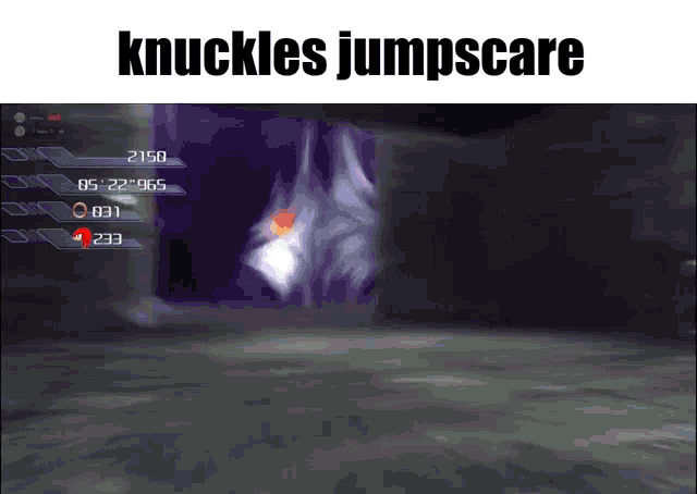 Knuckles Jumpscare GIF - Knuckles Jumpscare Sonic06 GIFs