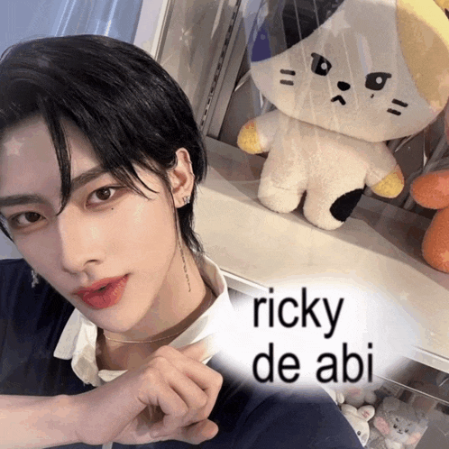a picture of a person with the words ricky de abi below them