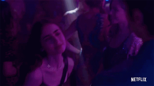Party Time Lily Collins GIF - Party Time Lily Collins Emily Cooper GIFs