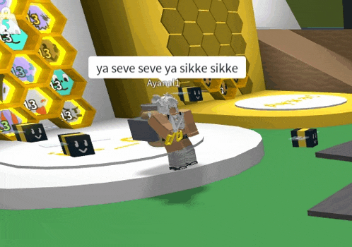 a person in a video game says ya seve seve ya sikke sikke ayanahi