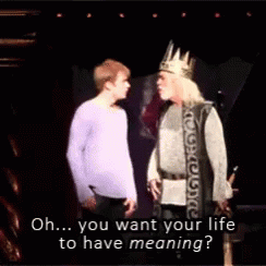 King Question GIF - King Question Meaningoflife GIFs