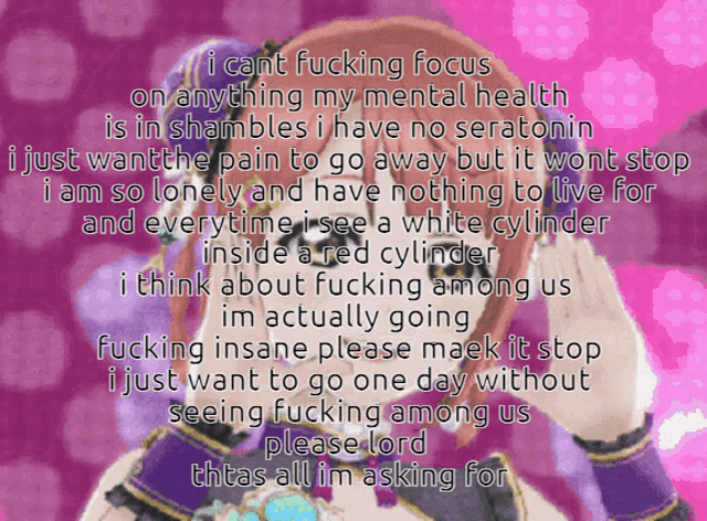 a picture of a girl with a purple flower in her hair is surrounded by text