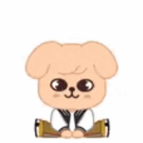 a cartoon dog is sitting next to a bunch of question marks and asking a question .