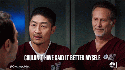Couldnt Have Said It Better Myself Ethan Choi GIF - Couldnt Have Said It Better Myself Ethan Choi Chicago Med GIFs