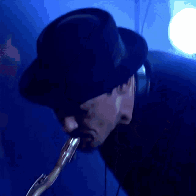 Playing Saxophone Pete GIF - Playing Saxophone Pete Melt Yourself Down GIFs