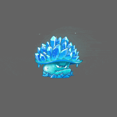 a cartoon drawing of a monster with crystals coming out of it