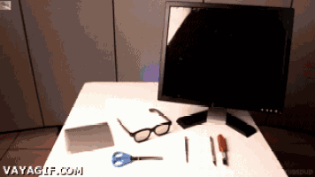 How To Make A Secret Computer Monitor GIF - Science Technology Cool GIFs