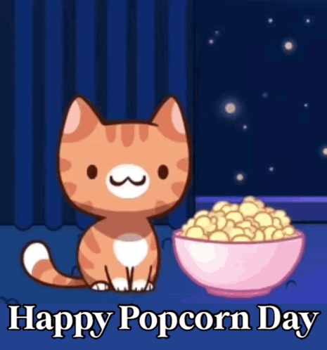 Popcorn Eating Popcorn GIF - Popcorn Eating Popcorn Popcorn Day GIFs