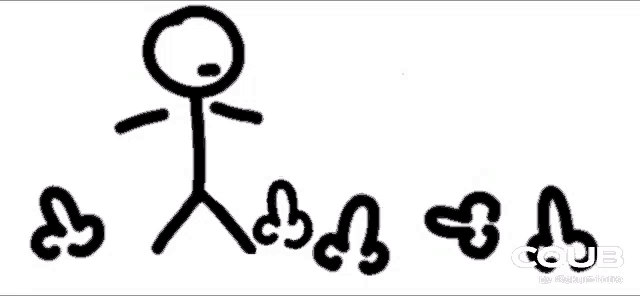 a drawing of a stick figure with the words " тыщ " written on it