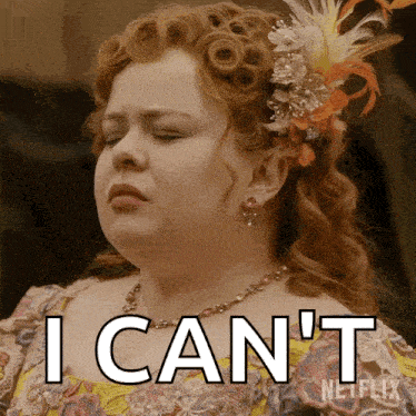 a woman with a flower in her hair says i can t