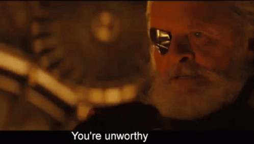 Odin You Are Unworthy GIF - Odin You Are Unworthy Thor GIFs