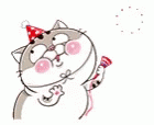 Ami Fat Cat Love GIF - Ami Fat Cat Love Line Stickers GIFs