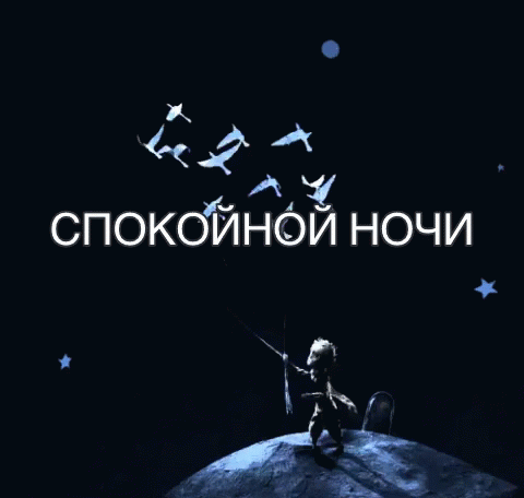 спокойной ночи сон ночь спать GIF - Russian Fly Birds GIFs