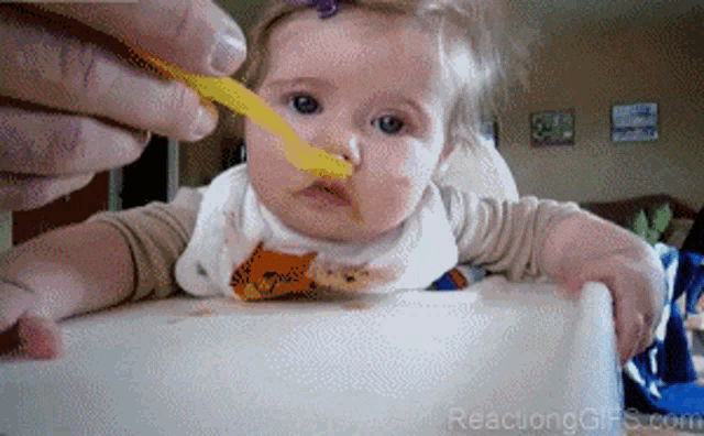 Cute Baby Too Tired To Eat GIF - Cute Baby Too Tired To Eat Sleepy GIFs