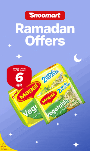 a package of maggi vegetable noodles is being advertised for 6 qr