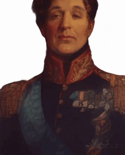 a painting of a woman with a red scarf around her neck has the name viggle on the bottom