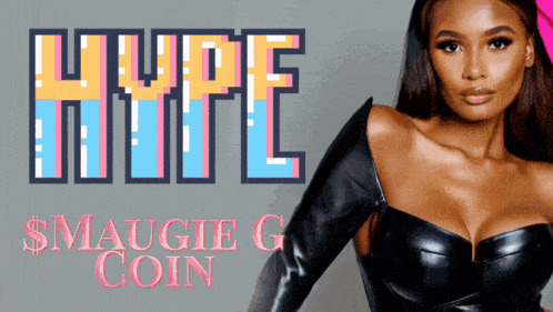 a woman is standing in front of a sign that says " lupe mingle "