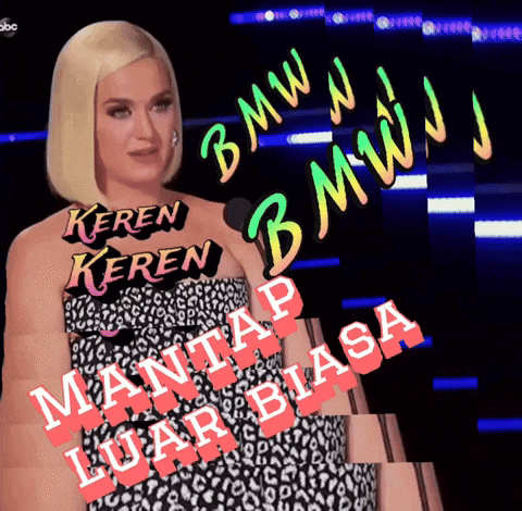 a woman in a leopard print dress with the words mantap luar biasa written on the bottom