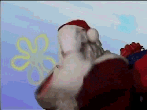 One Of My Favorite Parts Of The Christmas Spongebob Episode GIF - Spongebob Sqaurepants Santa Crazy GIFs