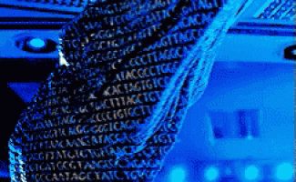 a blue background with a lot of letters and numbers